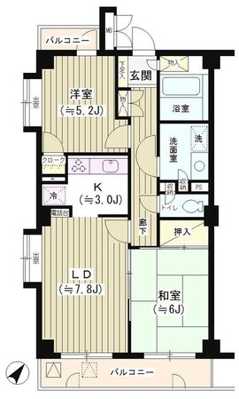 アーバンコート北新宿の物件間取画像